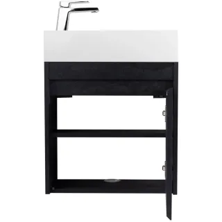 Тумба под раковину ArtMax Family Family-M-500-1D-SO-HC 50 см угольный камень